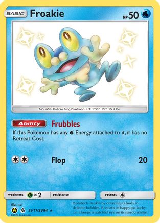 Froakie SV11/SV94 - Hidden Fates Shiny Vault Holofoil