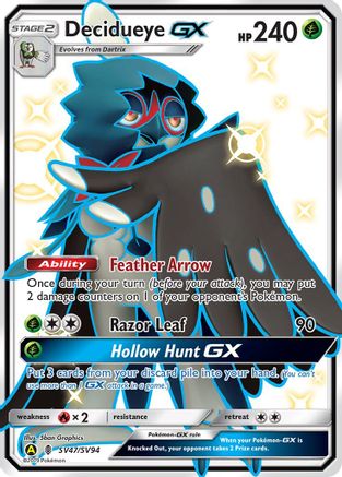 Decidueye GX SV47/SV94 - Hidden Fates Shiny Vault Holofoil