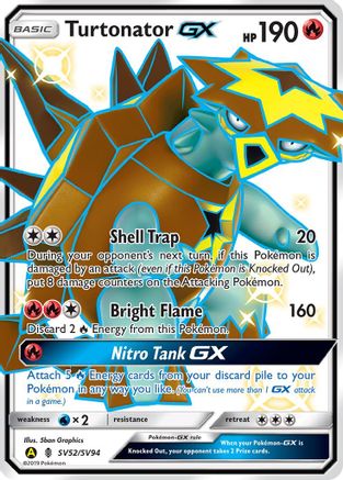 Turtonator GX SV52/SV94 - Hidden Fates Shiny Vault Holofoil