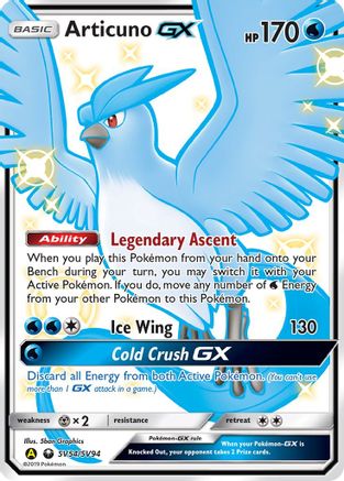 Articuno GX SV54/SV94 - Hidden Fates Shiny Vault Holofoil
