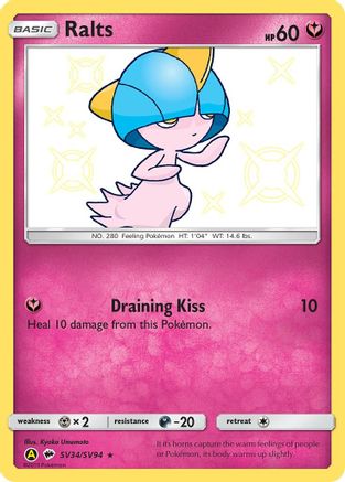 Ralts SV34/SV94 - Hidden Fates Shiny Vault Holofoil