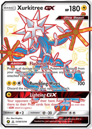 Xurkitree GX SV58/SV94 - Hidden Fates Shiny Vault Holofoil