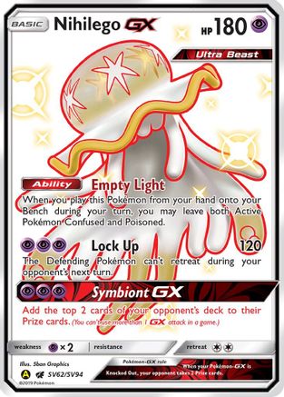 Nihilego GX SV62/SV94 - Hidden Fates Shiny Vault Holofoil