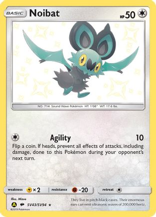 Noibat SV43/SV94 - Hidden Fates Shiny Vault Holofoil