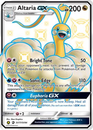 Altaria GX SV77/SV94 - Hidden Fates Shiny Vault Holofoil
