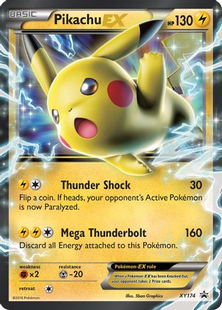 Pikachu EX XY174 - Jumbo Cards Holofoil
