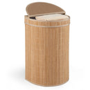 19 Gallon Bamboo Laundry Hamper with Zippered Lid