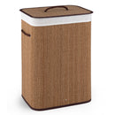 19 Gallon Bamboo Laundry Hamper with Removable Liner