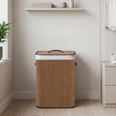 19 Gallon Bamboo Laundry Hamper with Removable Liner
