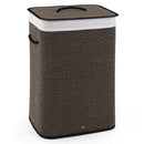 19 Gallon Bamboo Laundry Hamper with Removable Liner
