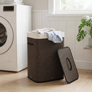 19 Gallon Bamboo Laundry Hamper with Removable Liner