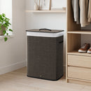 19 Gallon Bamboo Laundry Hamper with Removable Liner