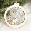 Creative Christmas Wooden Pendant