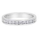 14K White Gold 1/2 cttw Diamond Band Ring (I-J Color, I2-I3 Clarity) - Size 7