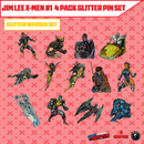 Jim Lee X-Men #1 4 Pack Exclusive Enamel GLITTER ✨ NYCC EXCLUSIVE Pin Set Only 250 Made (10/22/2025)