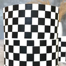 Black & White Checkers Tumbler Boot