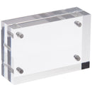 Azar Displays 104438 Acrylic Block Sign Holder 4.5 x 3 Vertical/Horizontal Frame