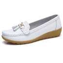 Spring Flats Women Shoes Loafers Genuine Leather Women Flats Slip On Women's Loafers Female Moccasins Shoes