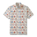 Men's Hawaiian Shirt Glamorous Market Print Cotton Button-down Short Sleeve Aloha Shirt