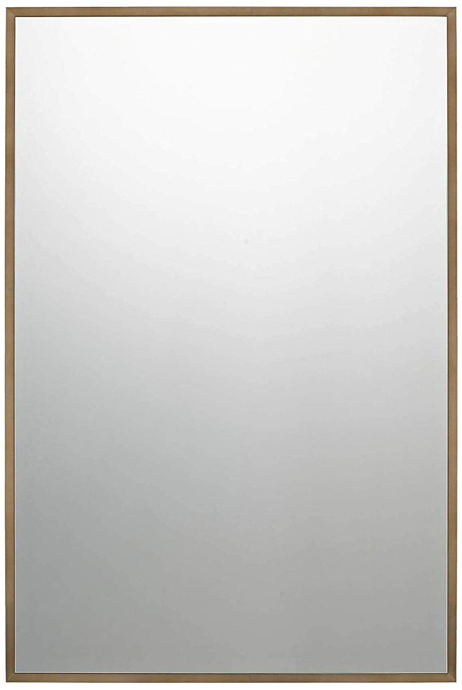 Quoizel QR3330 Reflections 36 X 24 inch Antique Brass Mirror