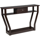 Curved Frame Modern Console Table with Storage Drawer for Entryway