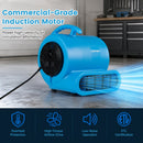 Air Mover Blower Fan 1000 CFM 3-Speed Commercial Grade