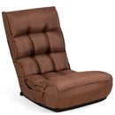 4-Position Adjustable Floor Chair Folding Lazy Sofa