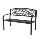 Outdoor Furniture Steel Frame Porch Garden Bench