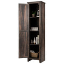Linen Tower Bathroom Storage Cabinet Tall Slim Side Organizer with Shelf