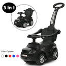 3 In 1 Ride on Push Car Toddler Stroller Sliding Car with Music-Blue