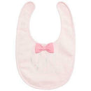First Impressions Baby Bowtie Bib - Faded Pink, One Size