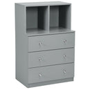 3 Drawer Dresser with Cubbies Storage Chest for Bedroom