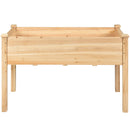 Wooden Raised Vegetable Garden Bed Elevated Grow Vegetable Planter