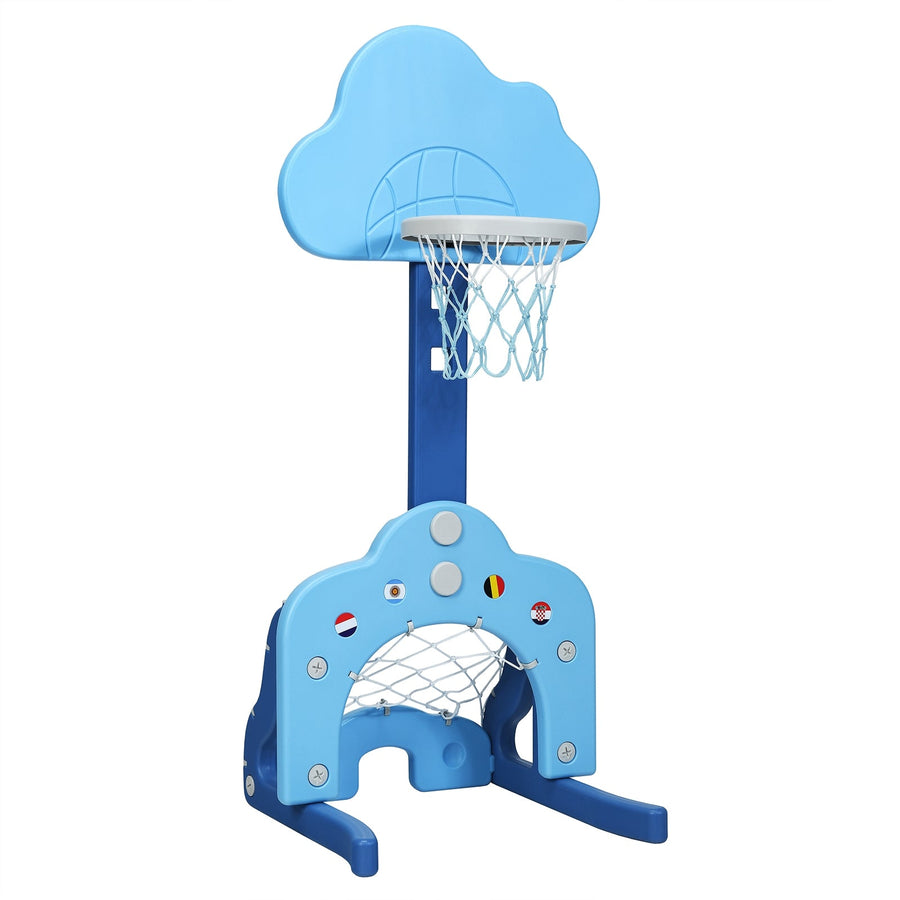 3-in-1 Kids Basketball Hoop Set with Balls