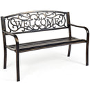 Outdoor Furniture Steel Frame Porch Garden Bench