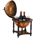 23 Inch Globe Wine Bar Stand for Dining Room and Living Room-Coffee