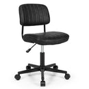 PU Leather Adjustable Office Chair Swivel Task Chair with Backrest