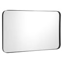 32 Inch x 20 Inch Metal Frame Wall-Mounted Rectangle Mirror