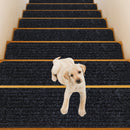 15 Pieces 30 x 8 Inch Slip Resistant Soft Stair Treads Carpet