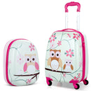 Kids Luggage Set 12" & 16" with Backpack - Green Astronaut