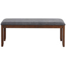 Upholstered Entryway Bench Footstool with Wood Legs