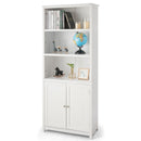 Bookcase Shelving Storage Wooden Cabinet Unit Standing Display Bookcase with Doors