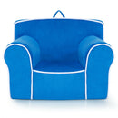 Upholstered Kids Sofa with Velvet Fabric and High-Quality Sponge