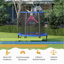 8/10 Feet Recreational Trampoline with Basketball Hoop