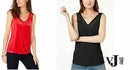 International Concepts Petite Velvet Illusion V-Neck Tank Top,Various Sizes