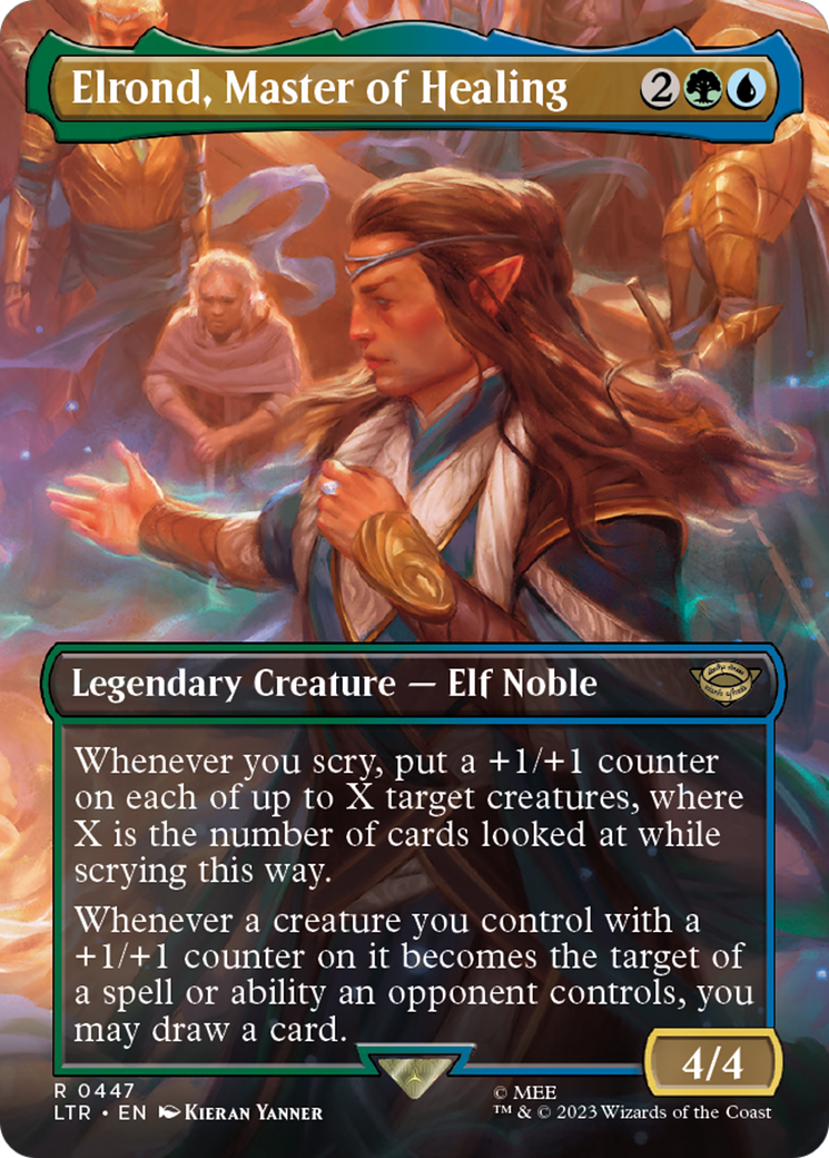 Elrond, Master of Healing (LTR-447) - The Lord of the Rings: Tales of Middle-earth (Borderless) Foil
