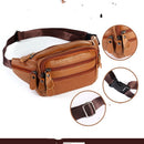 Men's Waterproof Leather Waist Bag