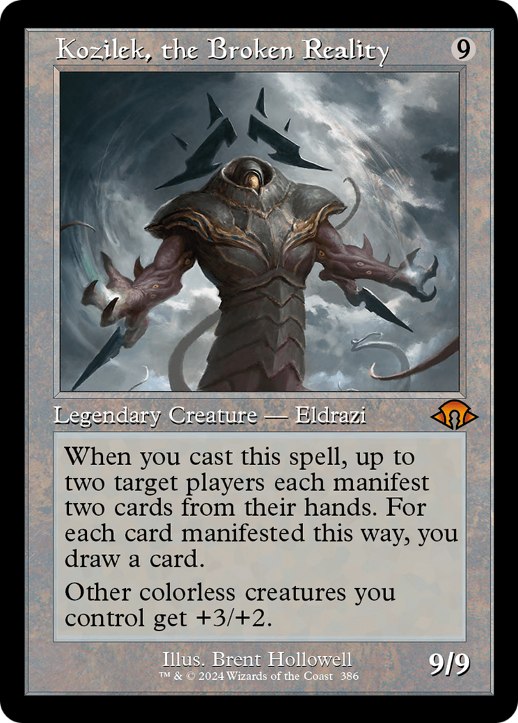 Kozilek, the Broken Reality (Retro Frame) (MH3-386) - Modern Horizons 3 Foil