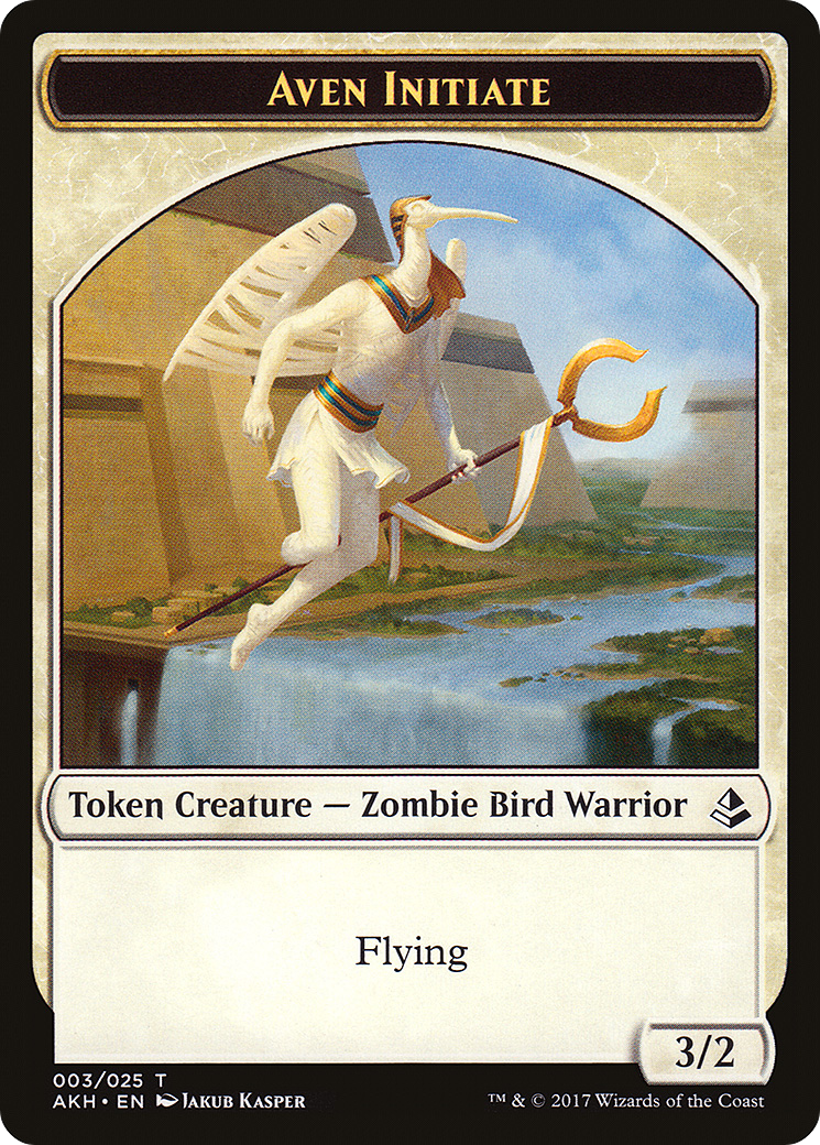 Aven Initiate (AKH-003) - Amonkhet Tokens