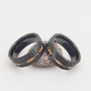 Gold Foil Debris Tungsten Ring